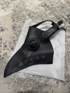 Black Plague Doctor Crow Kid Halloween Mask
